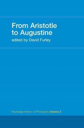 David Furley - From Aristotle to Augustine, Inbunden