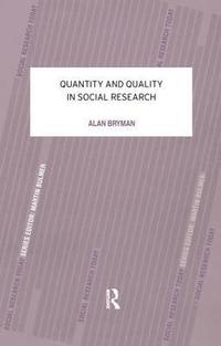 bokomslag Quantity and Quality in Social Research