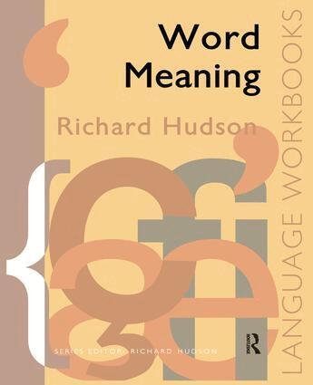Richard Hudson - Word Meaning, Inbunden