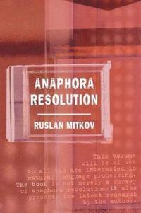 bokomslag Anaphora Resolution