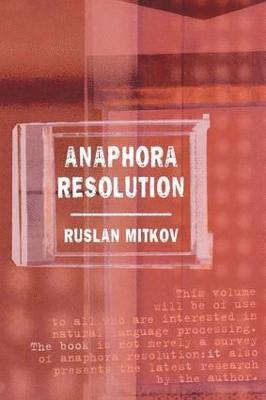 Anaphora Resolution 1