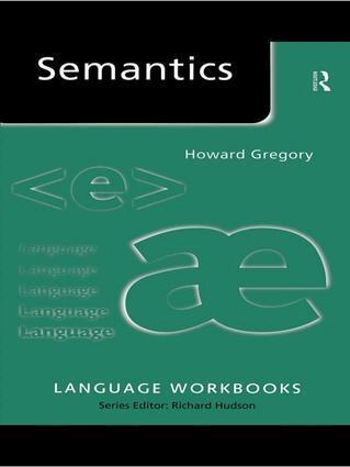Howard Gregory - Semantics, Inbunden