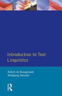 bokomslag Introduction to Text Linguistics