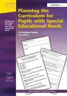 Planning the Curriculum for Pupils with Special Educational Needs 1