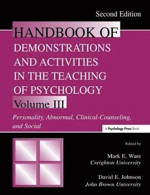 bokomslag Handbook of Demonstrations and Activities in the Teaching of Psychology