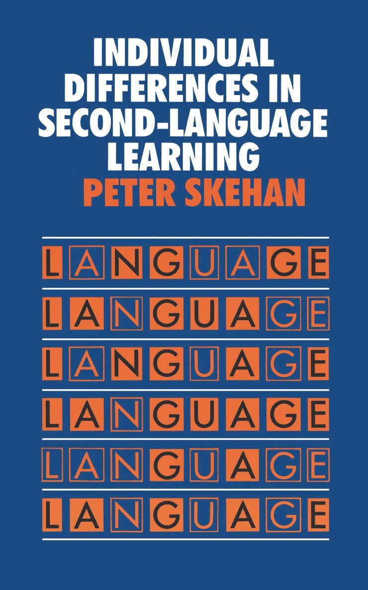 Peter Skehan - Individual Differences in Second Language Learning, Inbunden