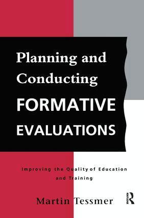 Martin Tessmer - Planning and Conducting Formative Evaluations, Inbunden