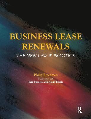 bokomslag Business Lease Renewals