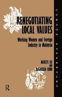 bokomslag Renegotiating Local Values