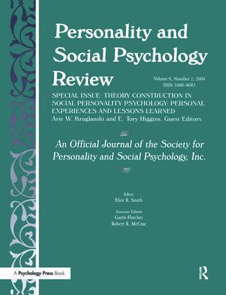 Arie W. Kruglanski, E. Tory Higgins - Theory Construction in Social Personality Psychology, Inbunden
