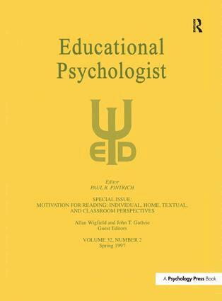 Allan Wigfield, John T. Guthrie - Motivation for Reading: Individual, Home, Textual, and Classroom Perspectives, Inbunden