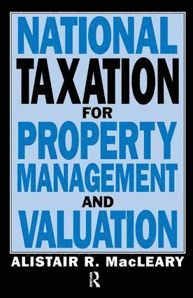 bokomslag National Taxation for Property Management and Valuation