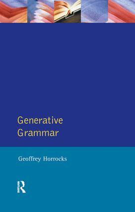 Geoffrey Horrocks - Generative Grammar, Inbunden