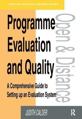 Programme Evaluation and Quality 1