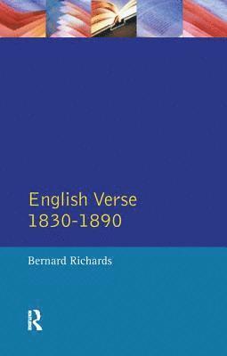 bokomslag English Verse 1830 - 1890