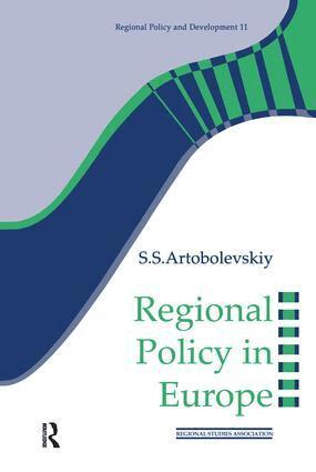 S.S Artobolevskiy - Regional Policy in Europe, Inbunden