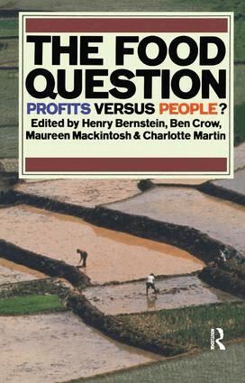 Henry Bernstein, Maureen Mackintosh, Charlotte Martin, Ben Crow - Food Question, Inbunden
