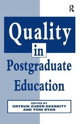 Quality in Postgraduate Education 1