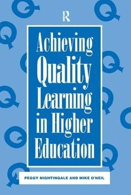 bokomslag Achieving Quality Learning in Higher Education