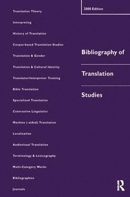 Bibliography of Translation Studies: 2000 1