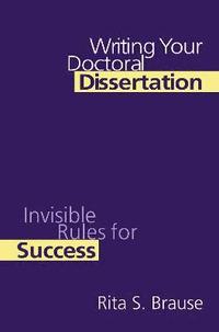 bokomslag Writing Your Doctoral Dissertation