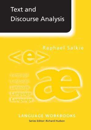 Raphael Salkie - Text and Discourse Analysis, Inbunden