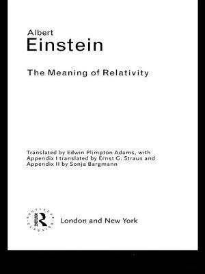 The Meaning of Relativity 1