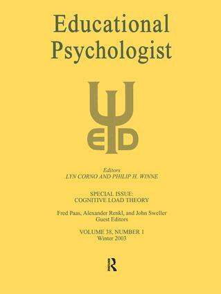 Fred Paas, Alexander Renkl, John Sweller - Cognitive Load Theory, Inbunden