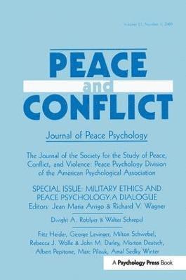 bokomslag Military Ethics and Peace Psychology