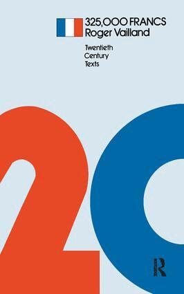Roger Vailland, David Nott - 325,000 Francs, Inbunden