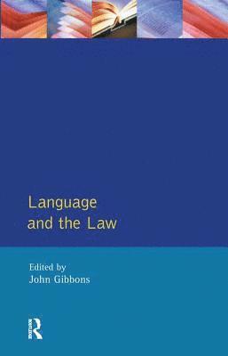 John Peter Gibbons, John Peter Gibbons - Language and the Law, Inbunden