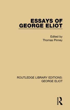 Ian Adam - Essays of George Eliot, Häftad