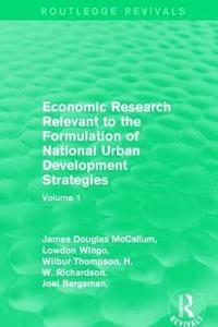 bokomslag Economic Research Relevant to the Formulation of National Urban Development Strategies