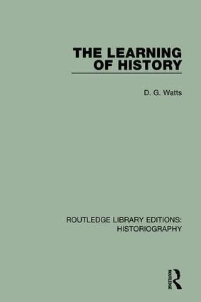 D. G. Watts - Learning of History, Inbunden