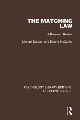 Michael Davison, Dianne McCarthy - Matching Law, Häftad