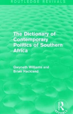 The Dictionary of Contemporary Politics of Southern Africa 1