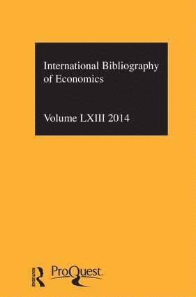 IBSS: Economics: 2014 Vol.63