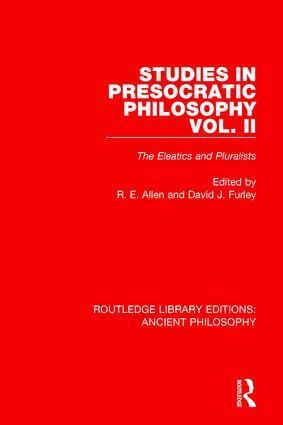 David Furley, Reginald E Allen - Studies in Presocratic Philosophy Volume 2, Häftad