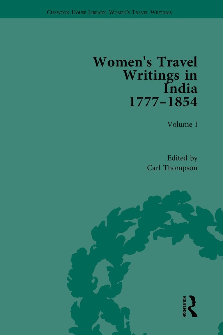 Women's Travel Writings in India 17771854 1