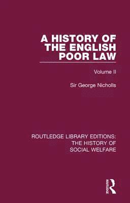 History of the English Poor Law