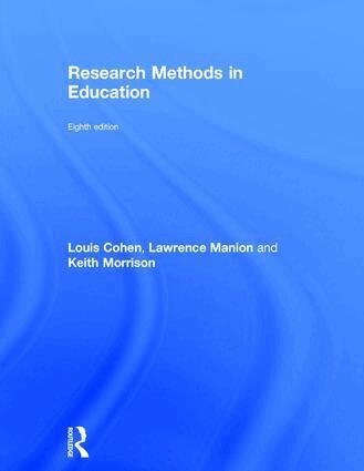 Louis Cohen, Keith Morrison - Research Methods in Education, Inbunden