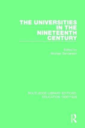 Michael Sanderson, Michael Sanderson - Universities in the Nineteenth Century, Häftad