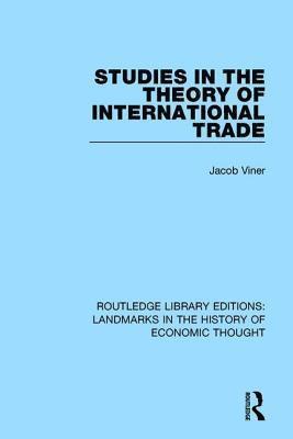 Studies in the Theory of International Trade 1