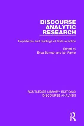 Erica Burman, Ian Parker - Discourse Analytic Research, Inbunden