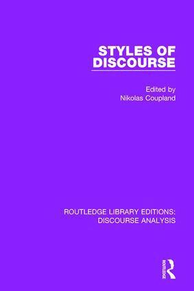 Nikolas Coupland - Styles of Discourse, Häftad