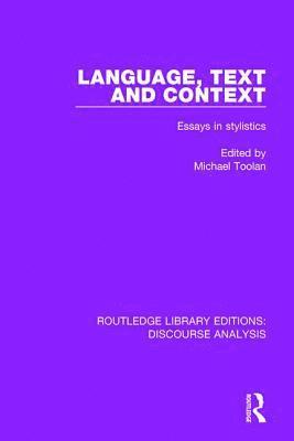 bokomslag Language, Text and Context