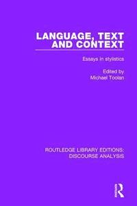 bokomslag Language, Text and Context