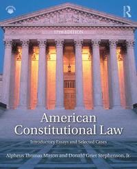 bokomslag American Constitutional Law