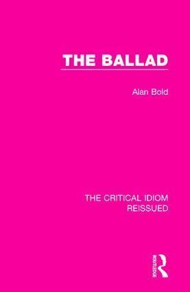 Alan Bold - Ballad, Häftad