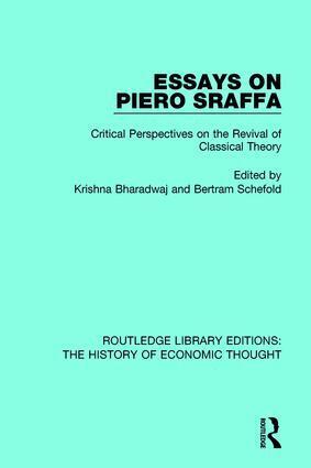 Krishna Bharadwaj, Bertram Schefold - Essays on Piero Sraffa, Inbunden